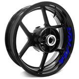 For Yamaha YZF R6 19-20 Logo 17 inch Rim Wheel Stickers WSSB Inner Rim Decal.
