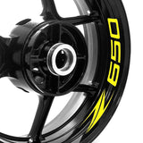 For Kawasaki Z650 17-22 Logo 17 inch Rim Wheel Stickers WSSB Inner Rim Decal.