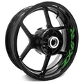 For Kawasaki ZX6RR Ninja ZX600 Logo 17 inch Rim Wheel Stickers WSSB Inner Rim Decal.