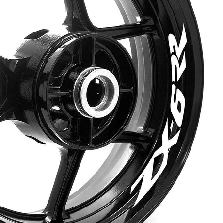 For Kawasaki ZX6RR Ninja ZX600 Logo 17 inch Rim Wheel Stickers WSSB Inner Rim Decal.